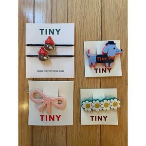 NWT Tiny cottons Hair Bands and Baretts Set of 4